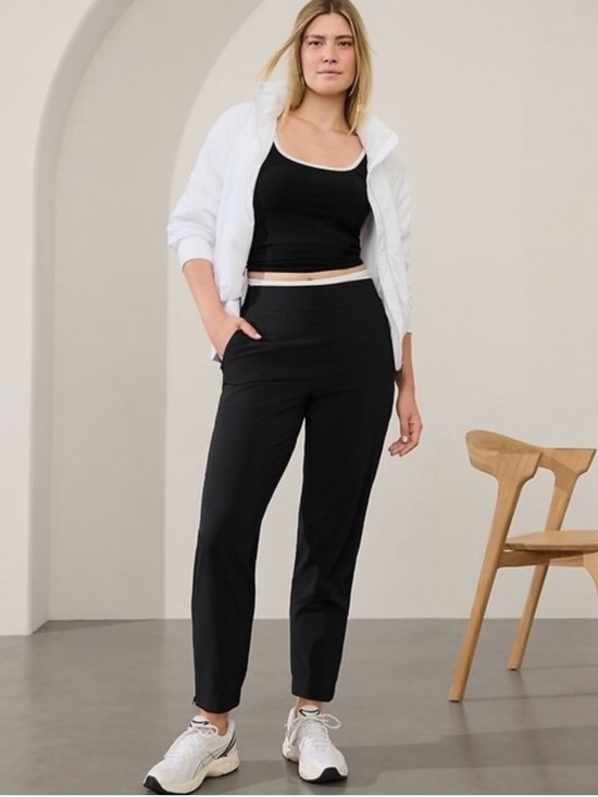 Athleta Pants - Athleta Brooklyn Heights Jogger Pants with Zippers Black Size 12